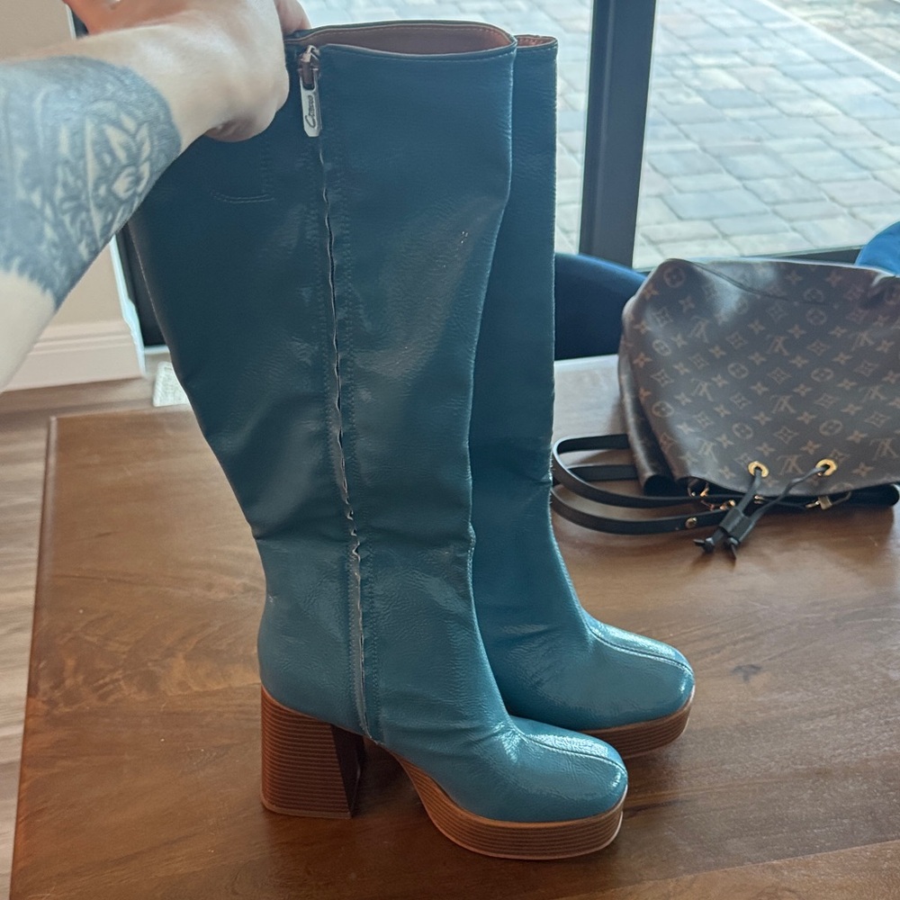 Circus by Sam Edelman Teal Heeled Boots